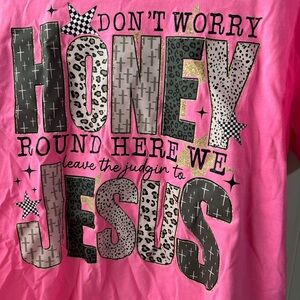 Comfort Colors Bright Pink Tee
